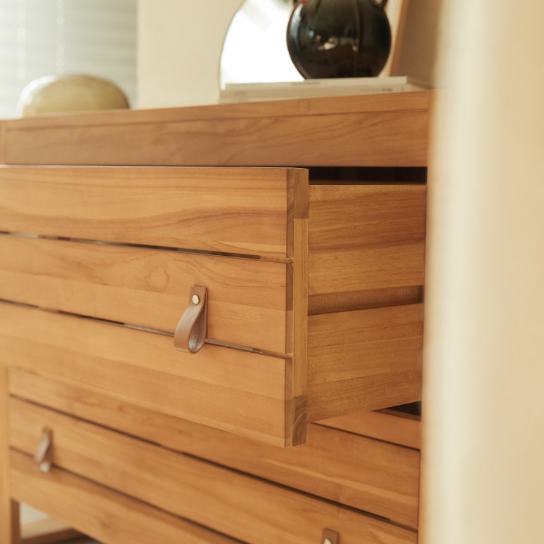 Minimalys - Commode de rangement en teck massif
