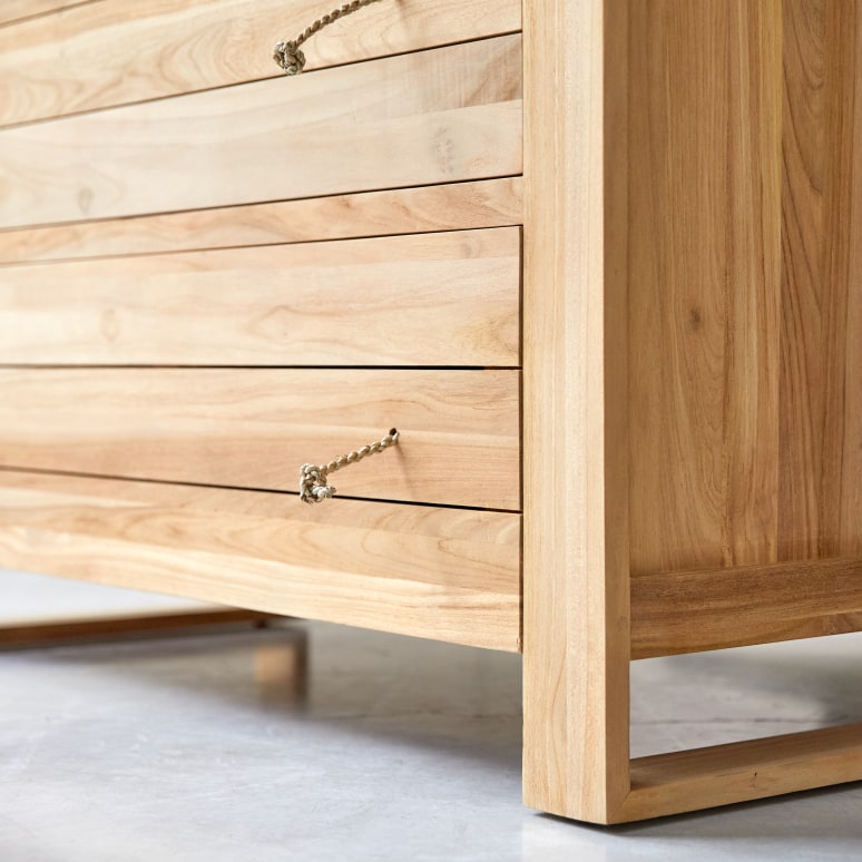 Minimalys - Commode van massief teakhout