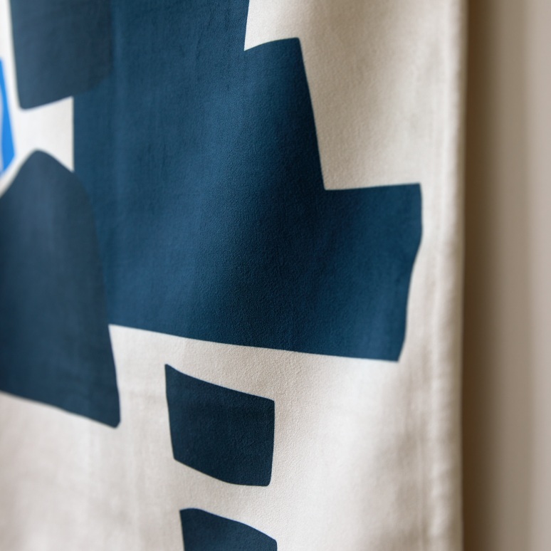 Babylone Casbah - Französischer Wandbehang 65x90 cm, Blue Cabash