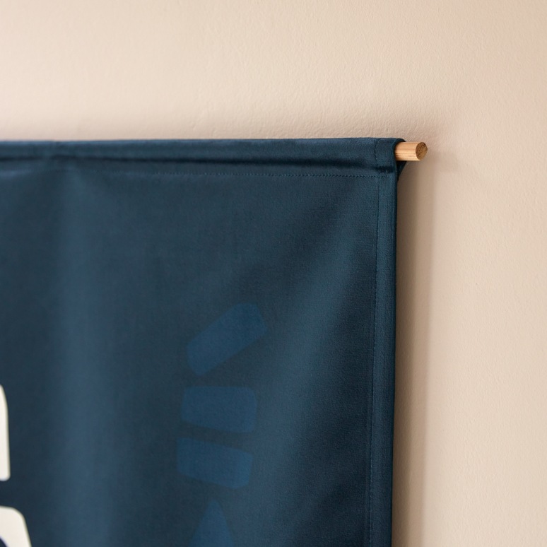 Babylone Tour - Decorazione tessile francese da parete 65 x 90 cm, Blue Tour