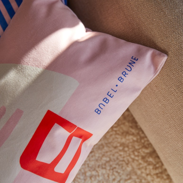 Babylone - Cuscino francese 50 x 30 cm, Pink