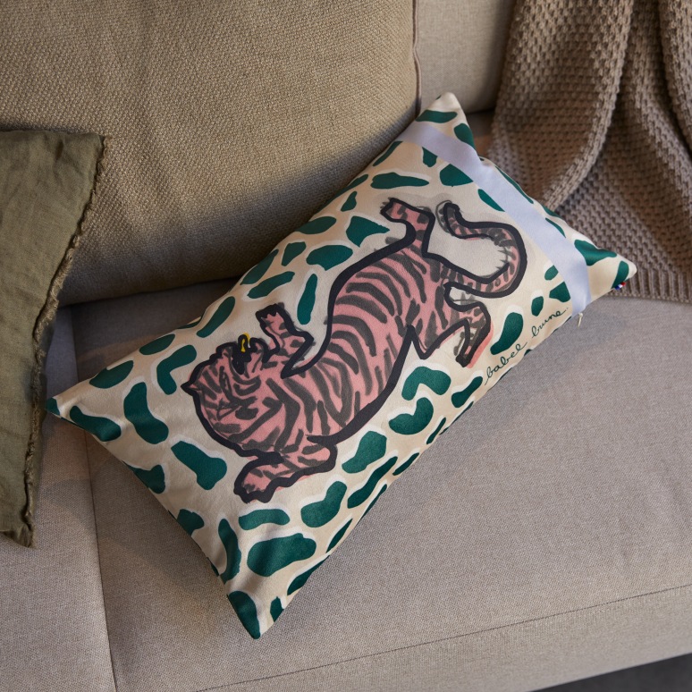 Féline - Coussin français 50x30 cm