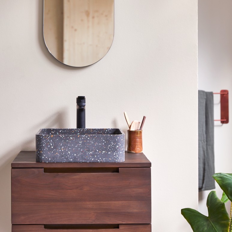 Thaïs - Square Confetti Terrazzo Bathroom Sink