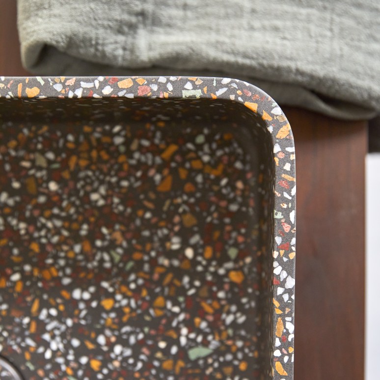 Thaïs - Square Confetti Terrazzo Bathroom Sink