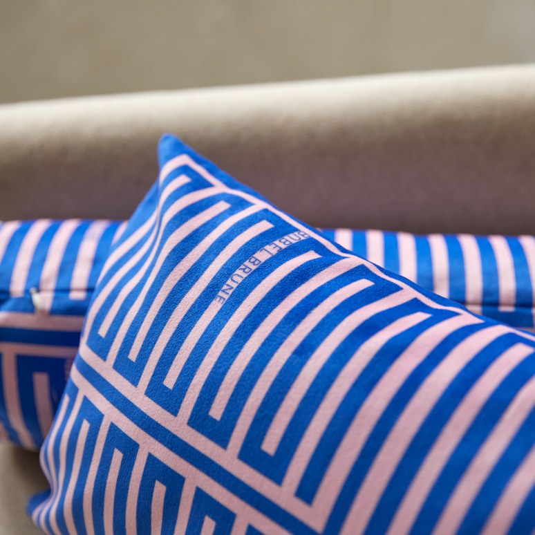 Elios - Cuscino francese 50 x 30 cm, Blue