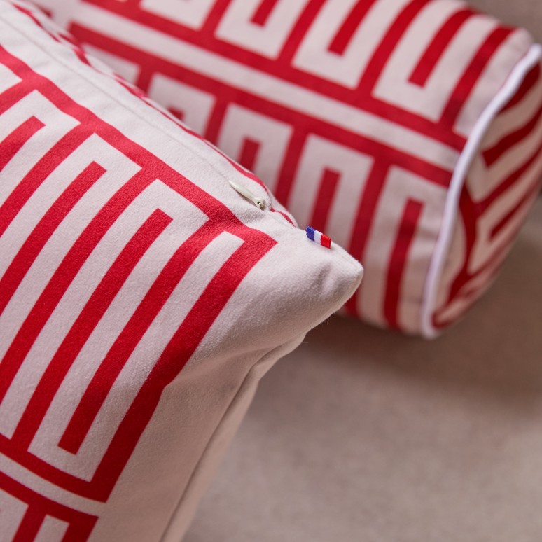 Elios - Französisches Kissen 50x30 cm, Red