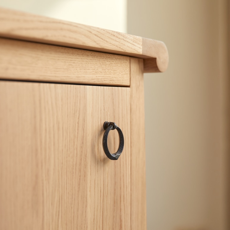 Volute - Low solid oak cabinet