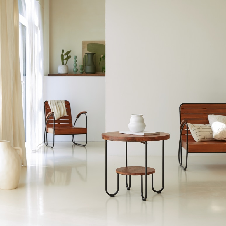 Key Wood - Salon en acacia massif, 4 places