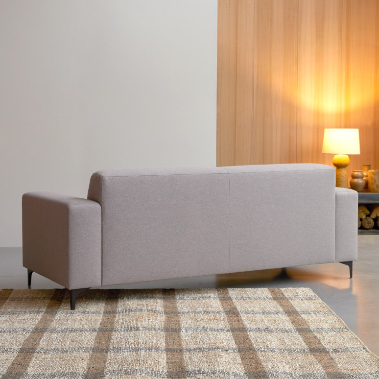 Lars - 3-Sitzer-Sofa mit taupegrauem Stoffbezug