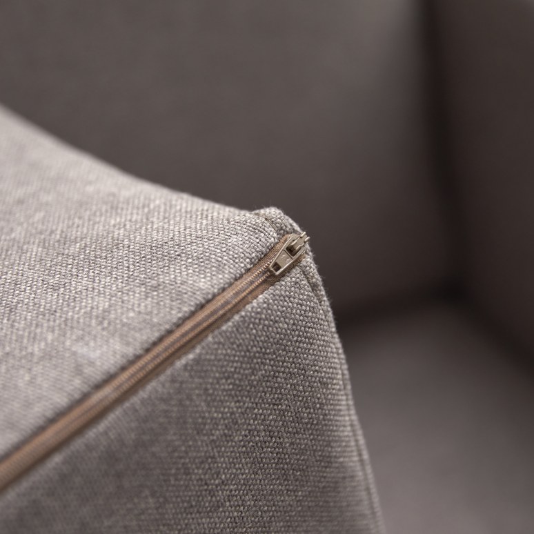 Finn - 3-Sitzer-Sofa mit ﻿maulwurfsgrau Stoffbezug