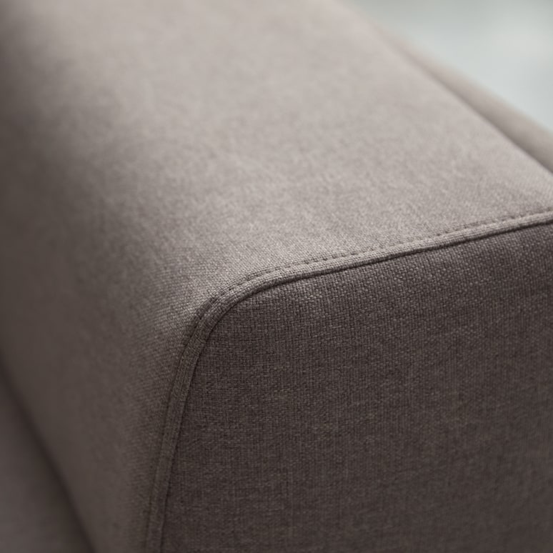 Finn - 3-Sitzer-Sofa mit ﻿maulwurfsgrau Stoffbezug