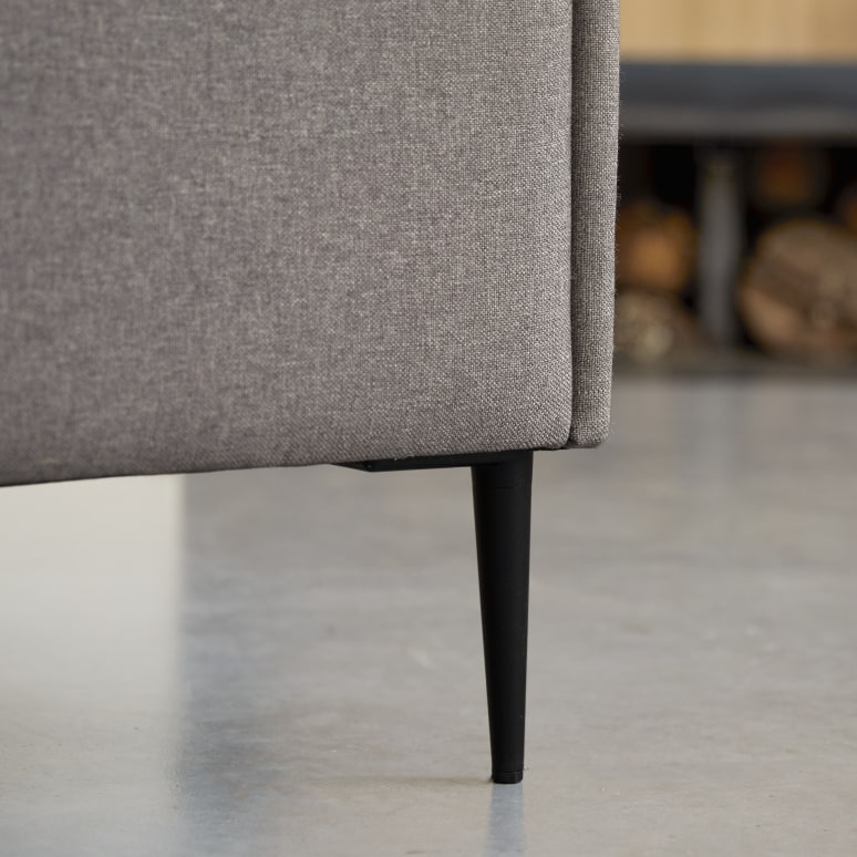 Finn - Canapé en tissu gris taupe, 2-3 places