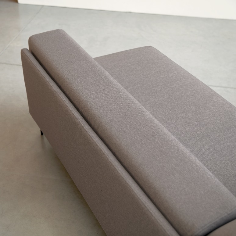 Finn - Ecksofa mit Eckelement rechts und maulwurfsgrau Stoffbezug 270 × 180 cm ,4-Sitzer