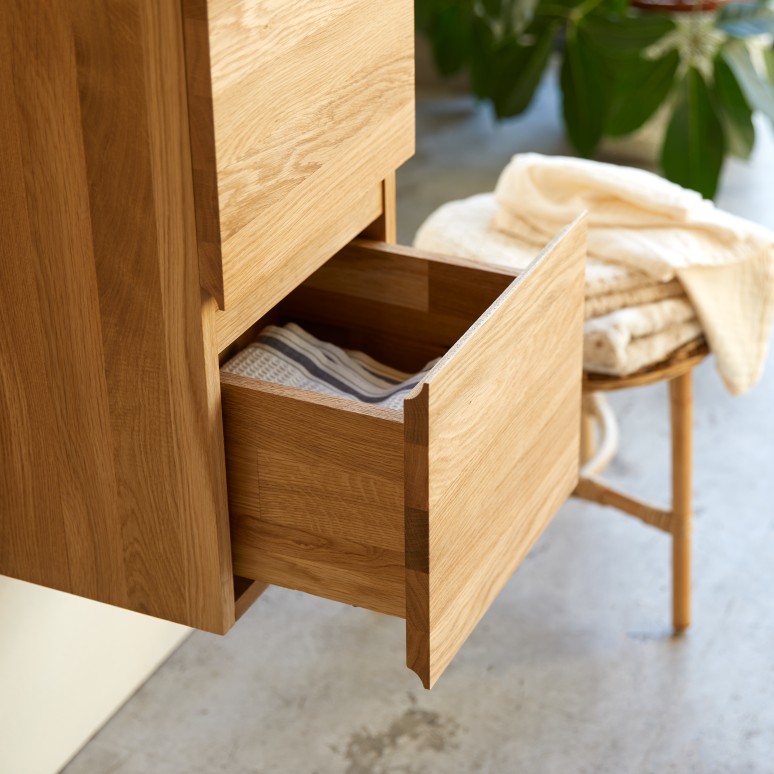 Nova - Tall unit in solid oak