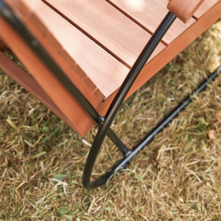 Key Wood - Outdoor armchair in solid acacia