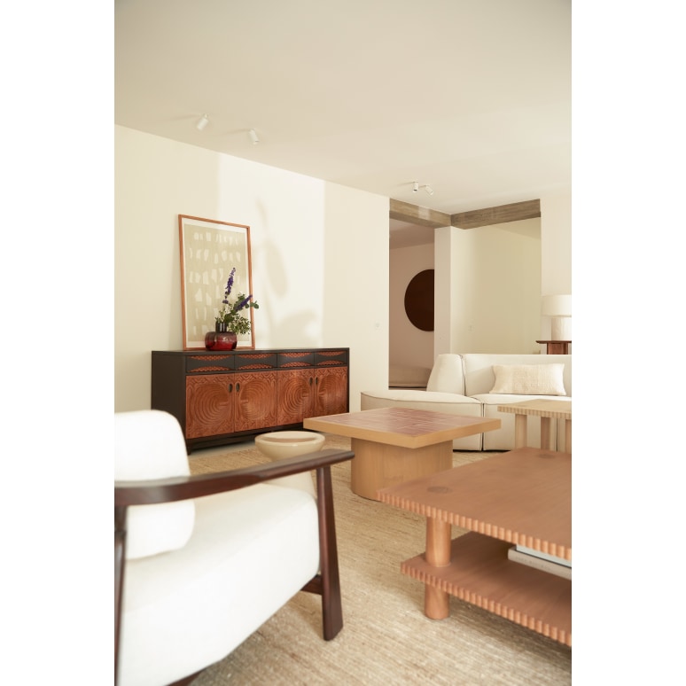 Frida - Buffet en acajou massif 180 cm