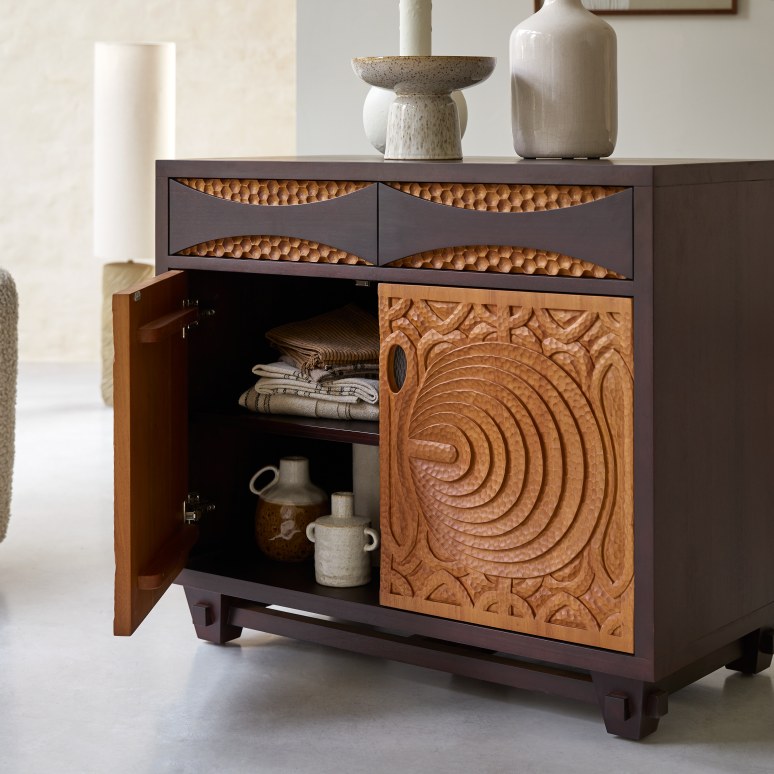 Frida - Massieve mahoniehouten buffetkast 93 cm