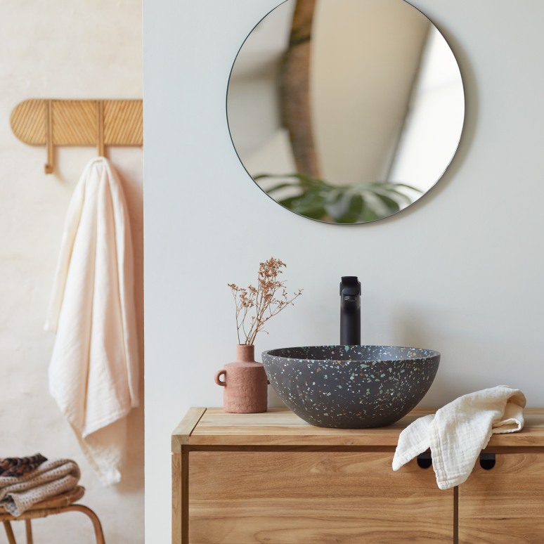 Micha - Round Confetti Terrazzo Bathroom Sink