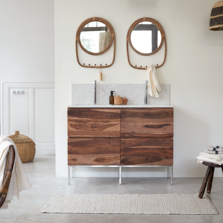 Ava - Crédence en terrazzo premium moon 120 cm