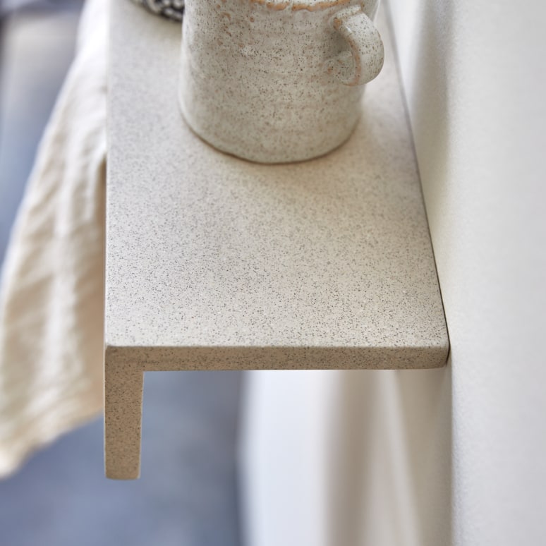 Clea - Wandhanddoekenrek in cream terrazzo