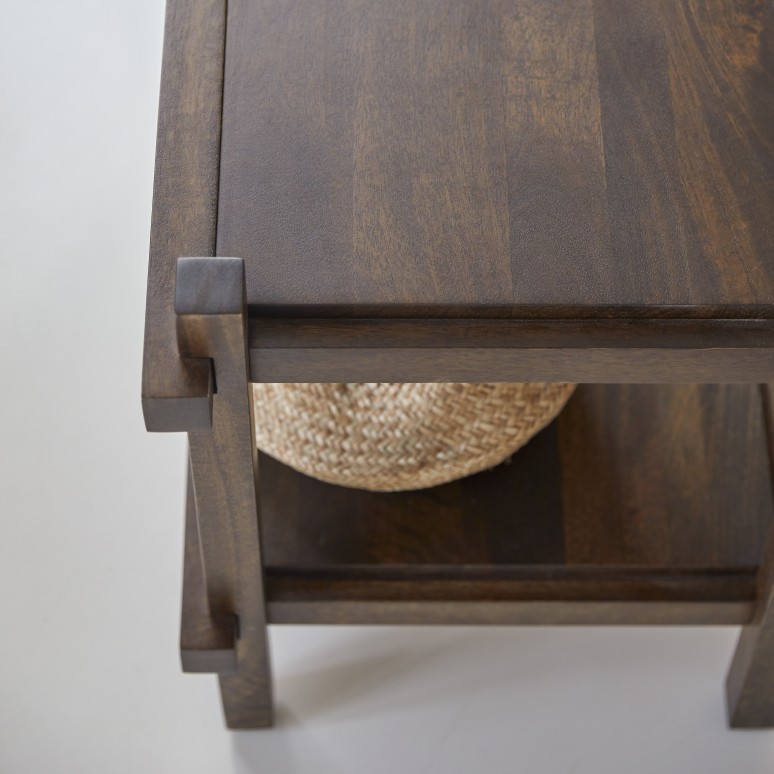 Arko - Comodino in legno di mango massello