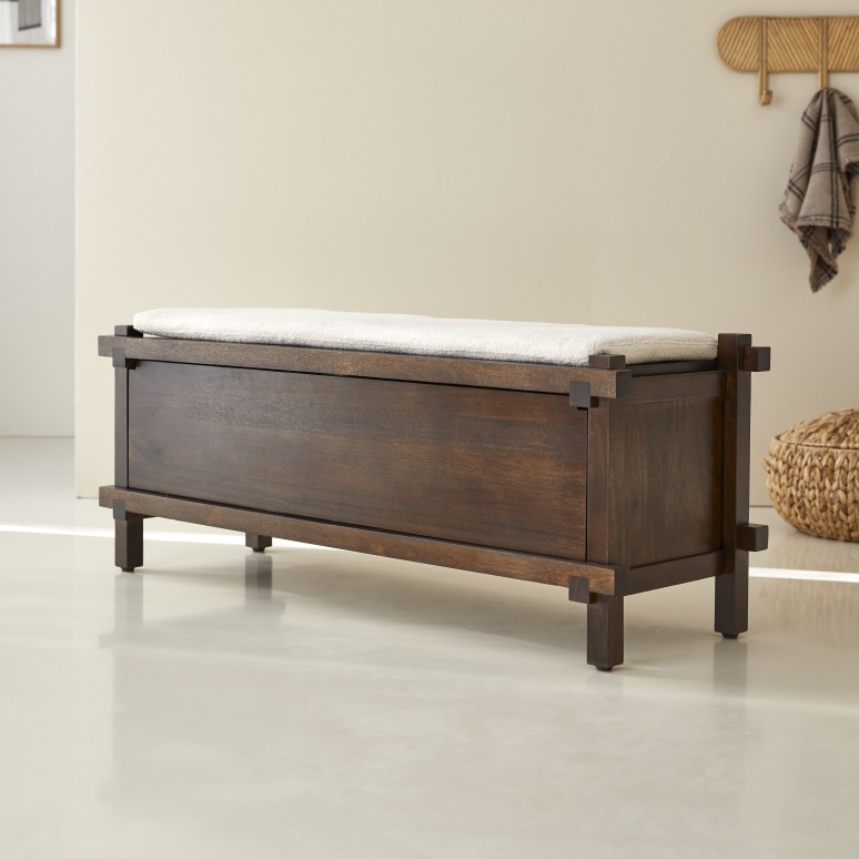 Arko - Mueble zapatero de madera maciza de mango