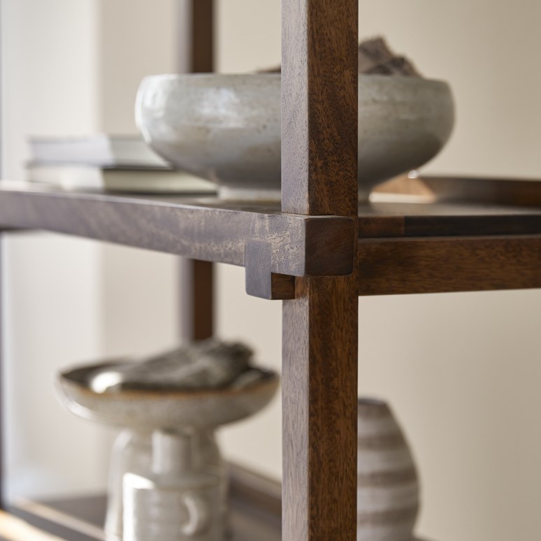 Arko - Solid Mango Wood high Bookcase