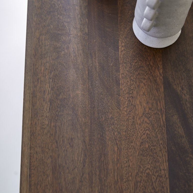 Arko - Mueble para TV de madera de mango macizo con 2 cajones de 120 cm