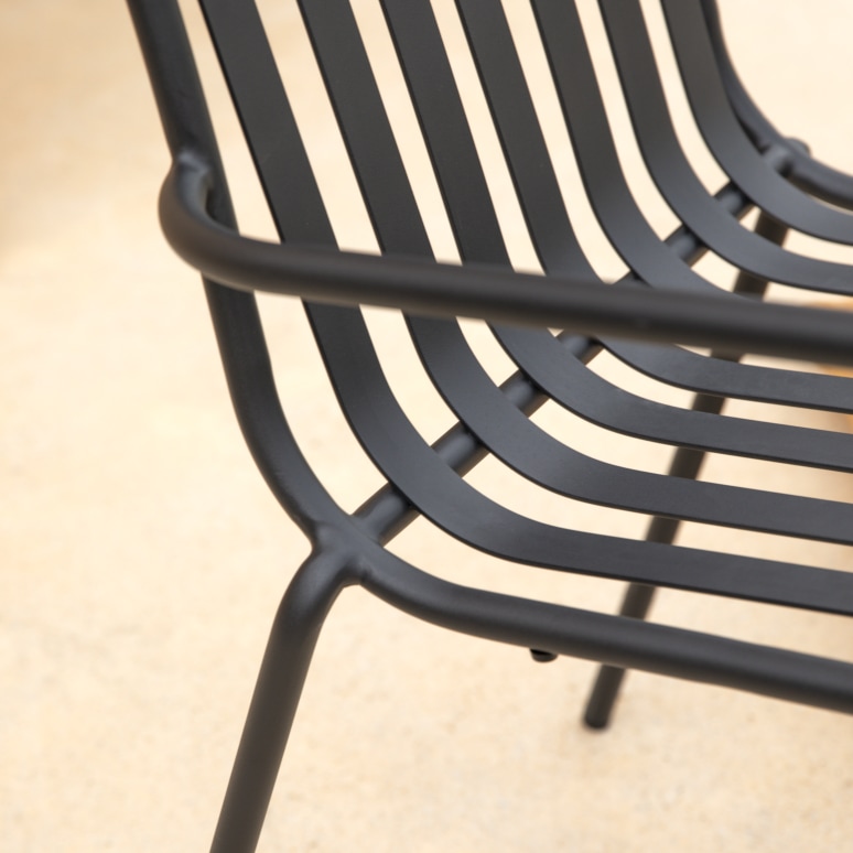 Gaby - Poltrona da giardino in metallo black