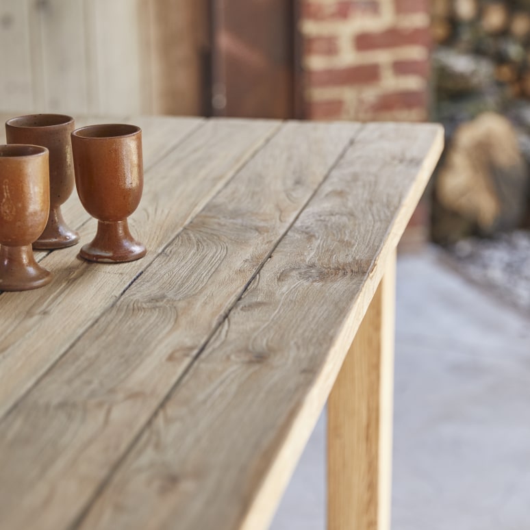 Teresa - Tuintafel van gerecycled massief teakhout voor 6/8 personen