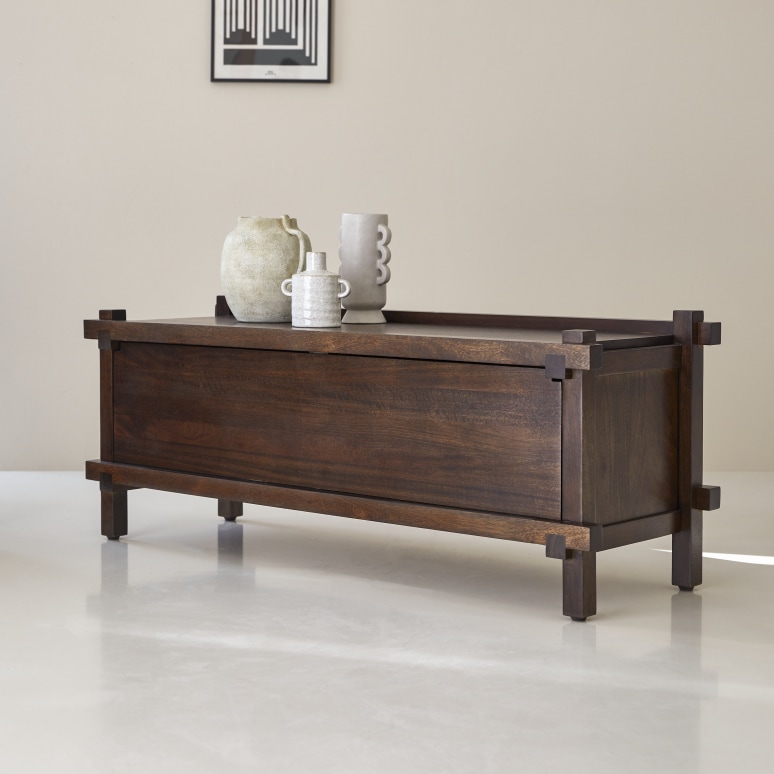 Arko - Mueble para TV de mango macizo de 120 cm