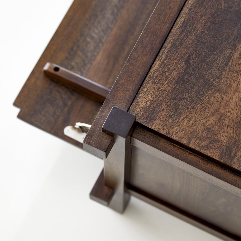 Arko - TV unit in solid mango wood 120 cm