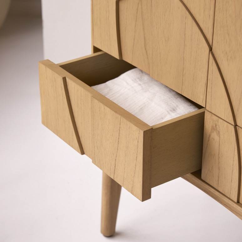 Otho - Mindi wood sideboard 90 cm