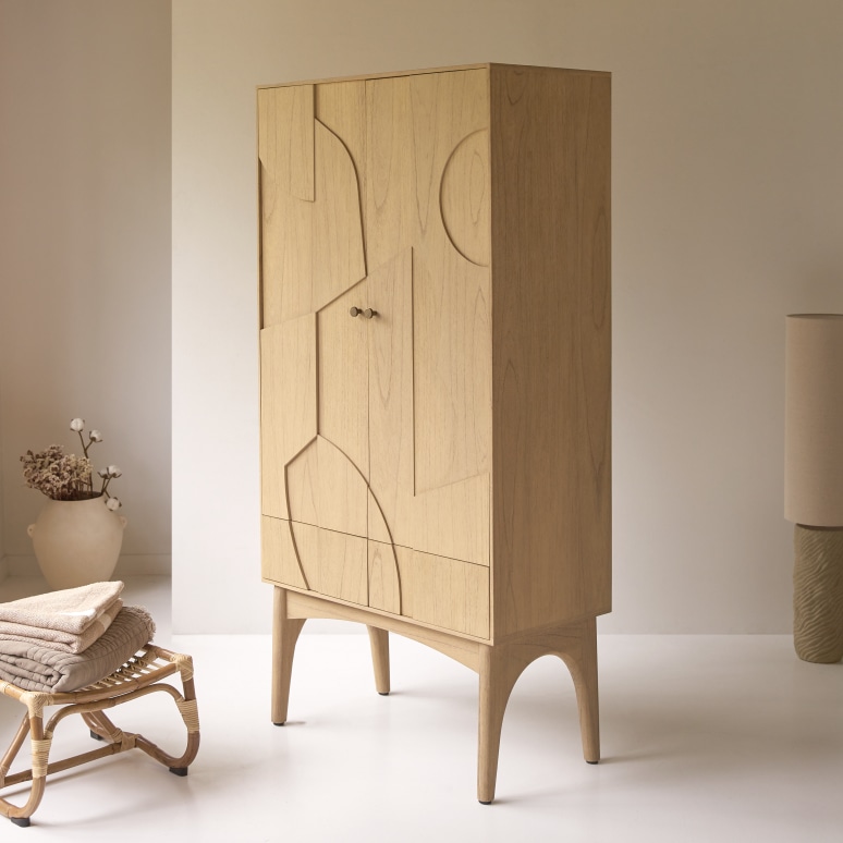Otho - Cupboard in mindi wood