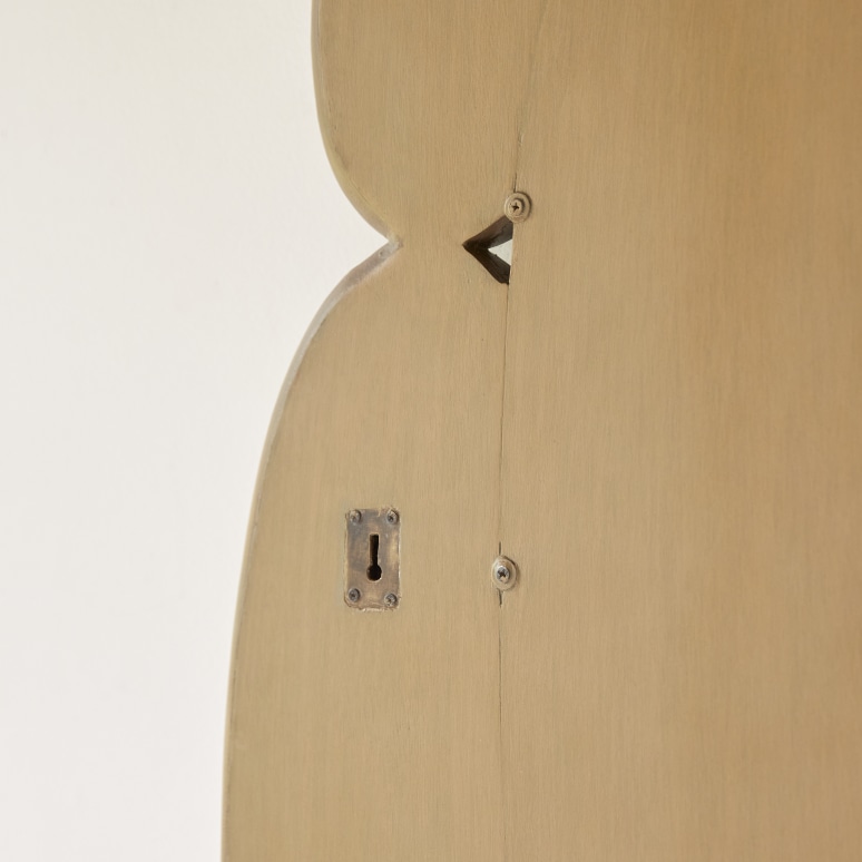 Eda - Oval mirror in light mindi wood 115x75 cm