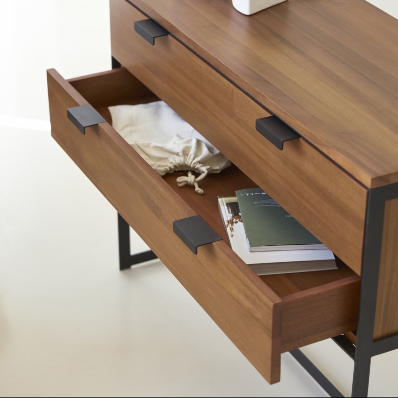 Urban - Solid Acacia and Metal Console Table