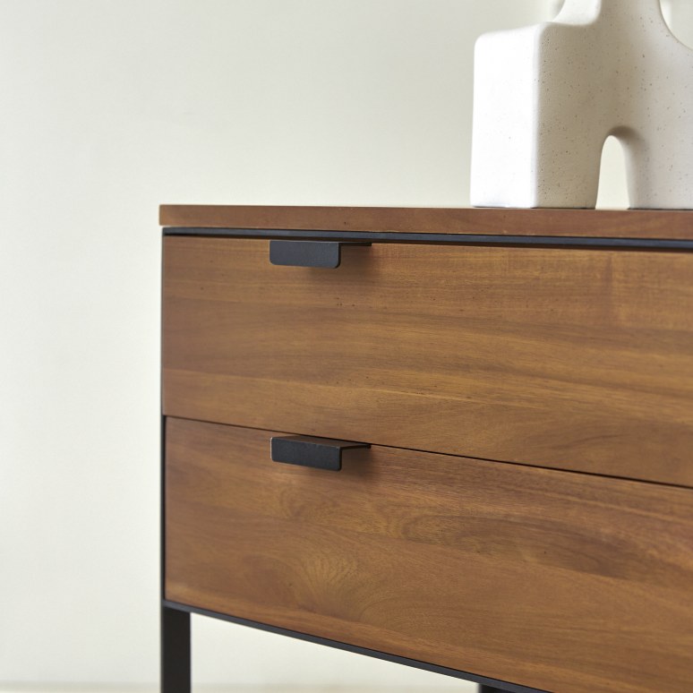 Urban - Solid Acacia and Metal Console Table