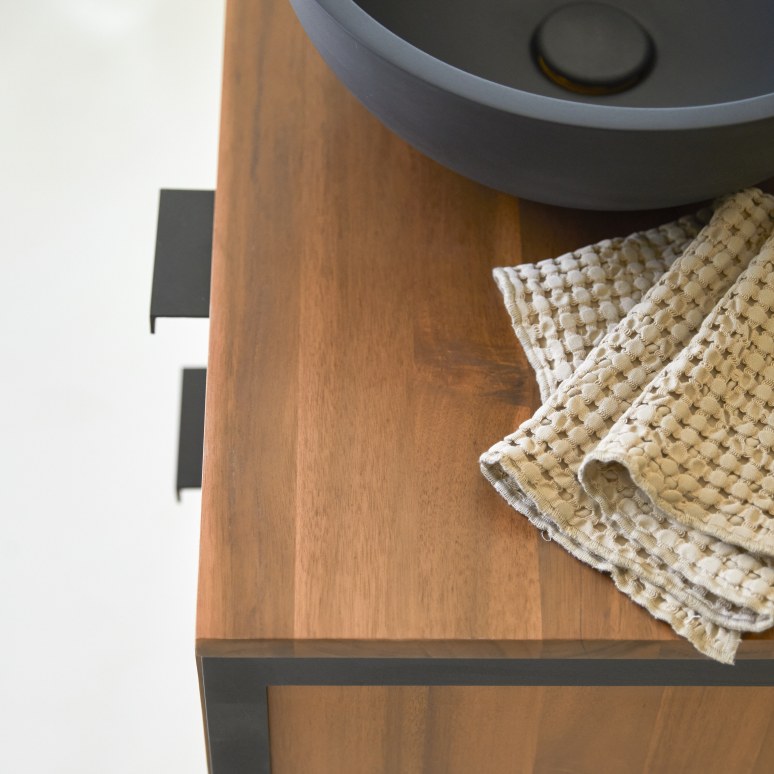 Urban - Mueble para lavabo de acacia maciza de 100 cm