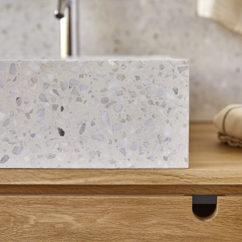 Made - Square premium terrazzo moon basin