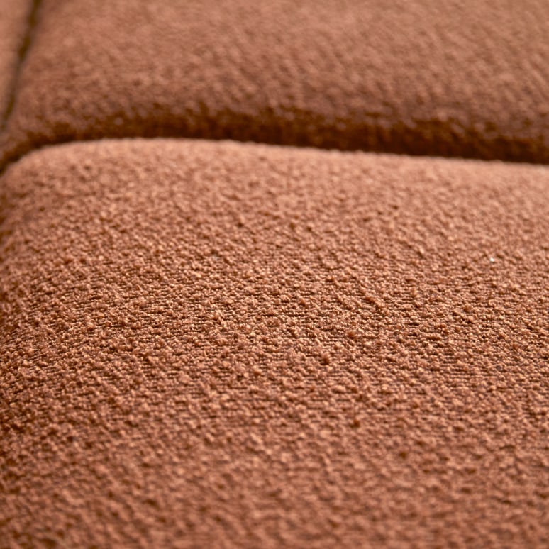 Soren - 3-zitsbank van massief acacia en terracotta stof