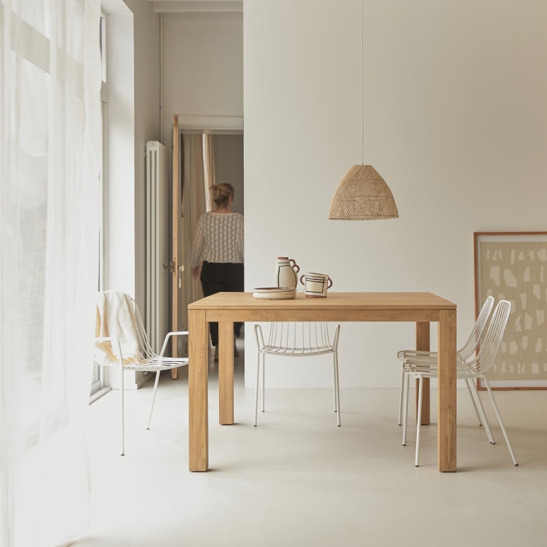 Eden - Solid teak table for 4-6 people