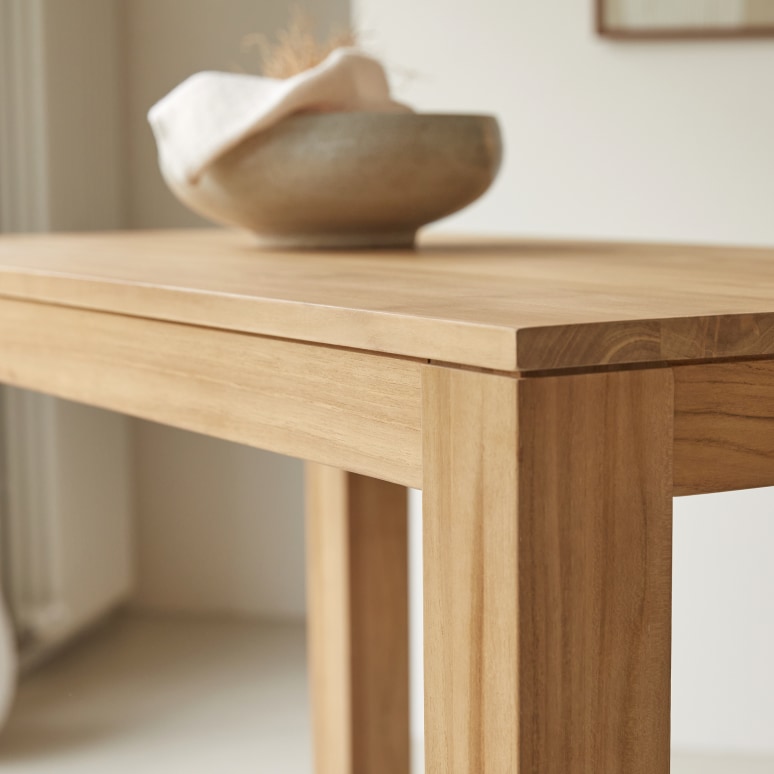Eden - Solid teak bar table for 4–6 people