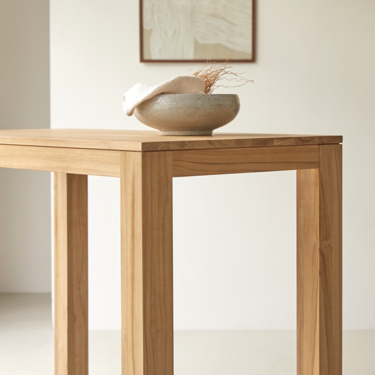 Eden - Table de bar en teck massif 2-4 pers.