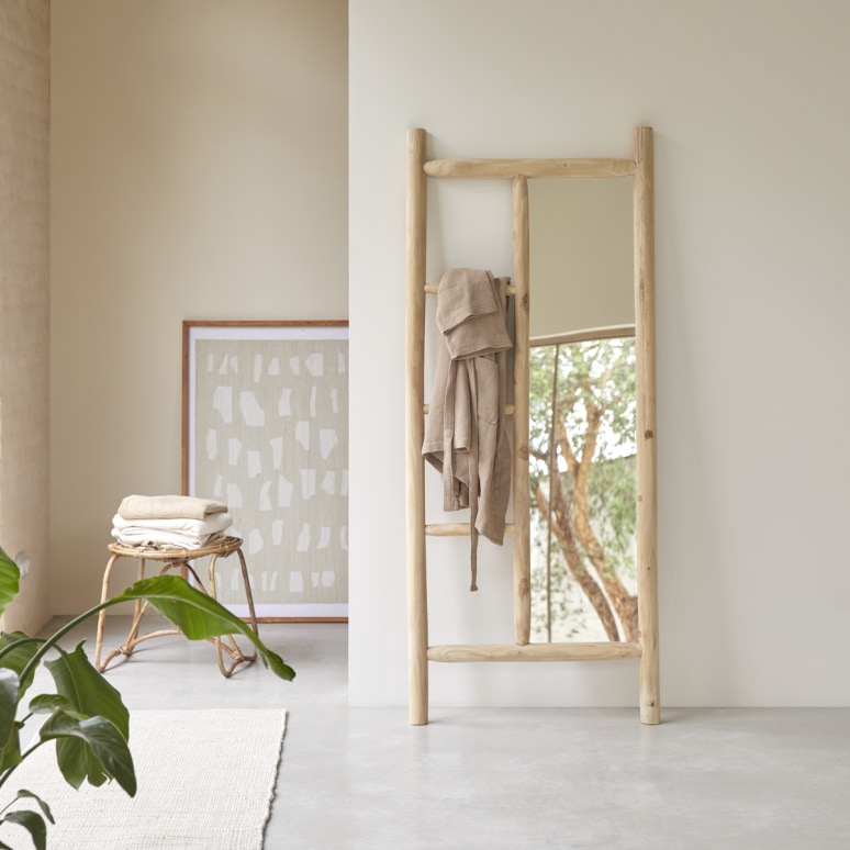 Marcel - Driftwood cheval mirror