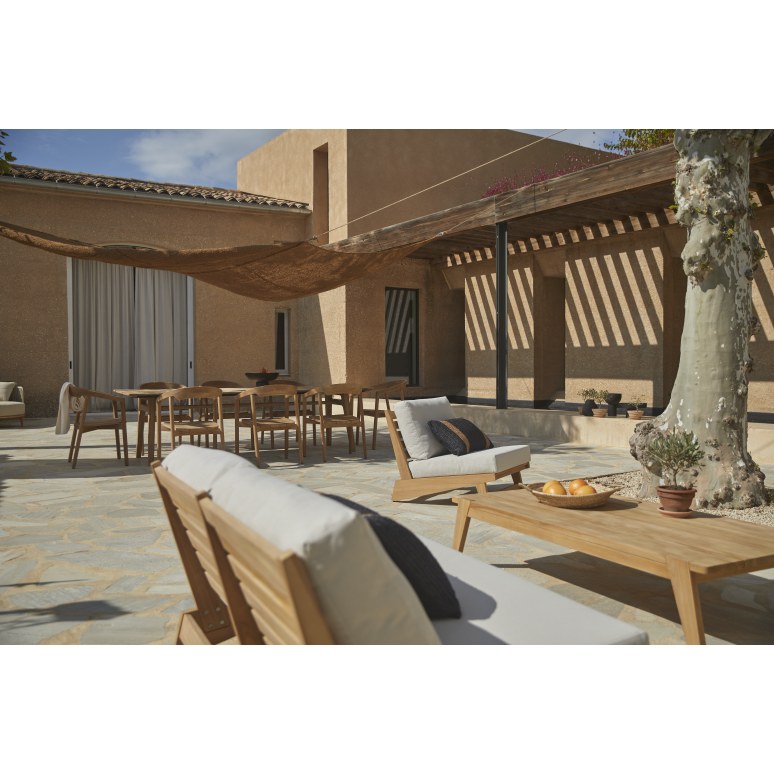 Olia - Tavolino da giardino in teak massello