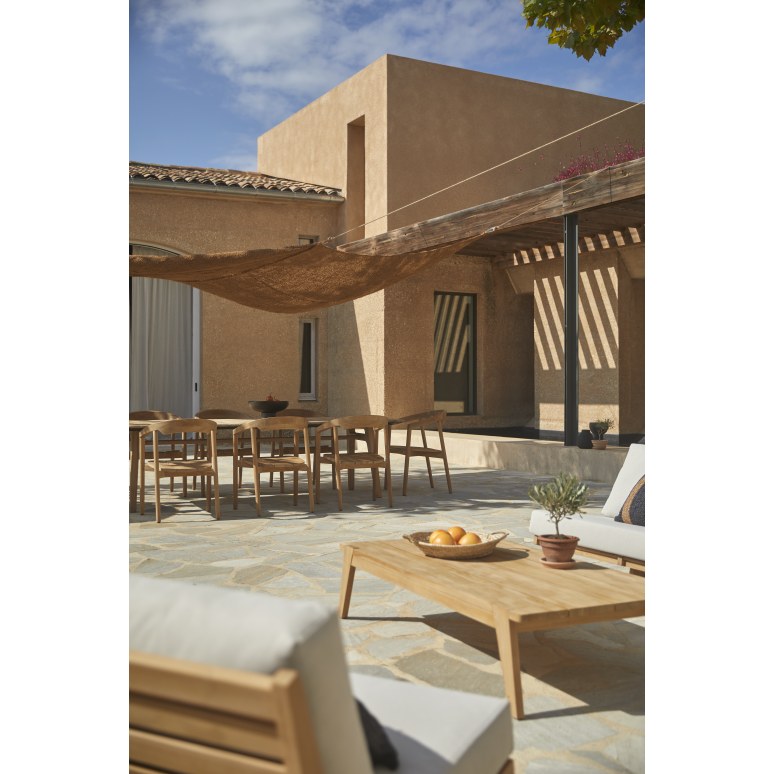 Olia - Table basse de jardin en teck massif