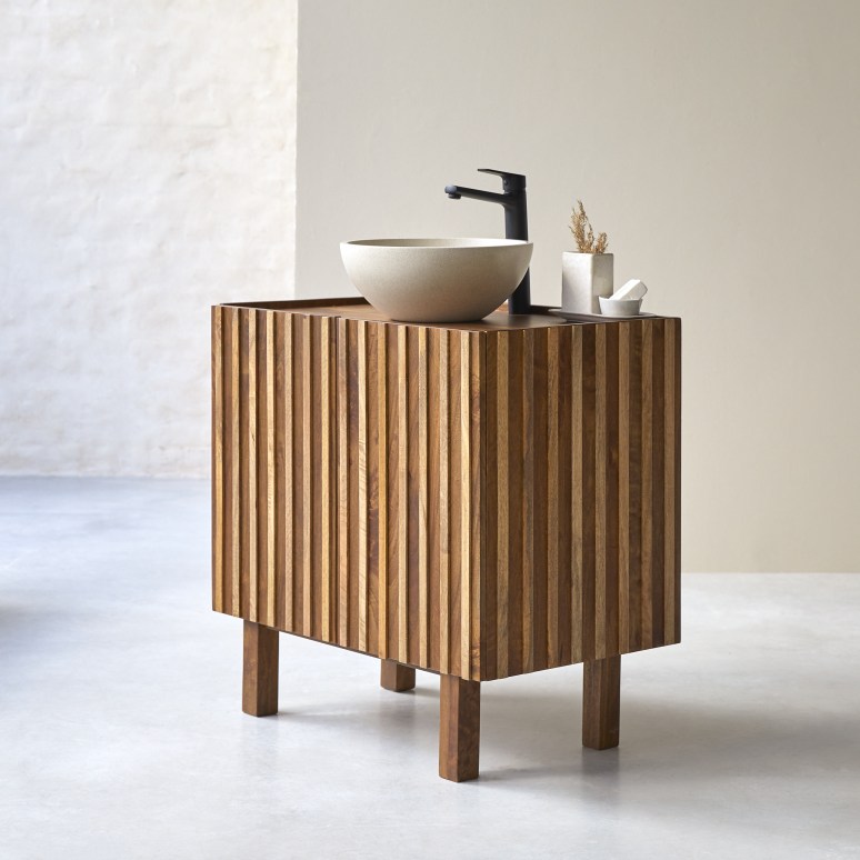 Milo - Badezimmermöbel aus Mangoholz 80 cm