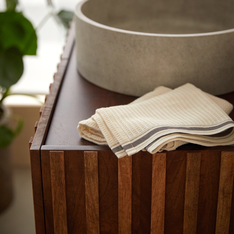 Milo - Mobile per il bagno in legno di mango da 80 cm