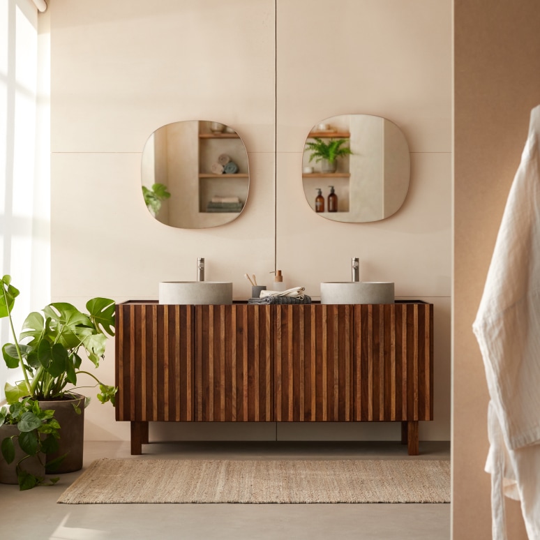 Milo - Mango wood vanity unit 164 cm