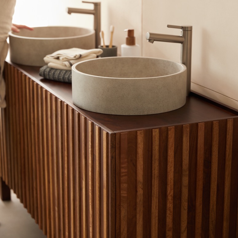 Milo - Mueble de baño de mango de 164 cm